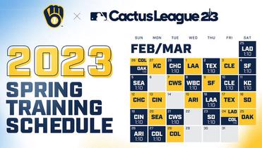 Milwaukee Brewers' 2022 exhibition schedule has 32 Cactus League games