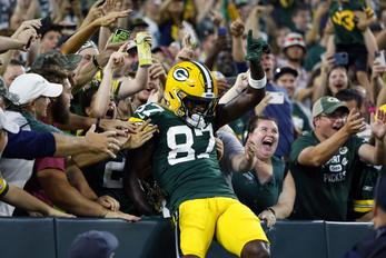 Game notes: Romeo Doubs' first two-score day lifts Packers' offense