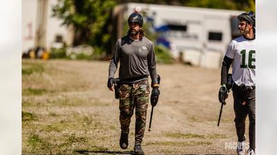 Packers Players Look Like Gladiators In Latest Paintball Match