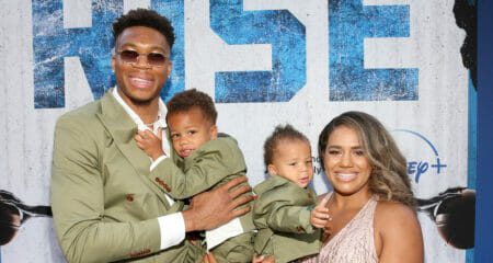 Mariah, Giannis, 2 sons, Milwaukee Bucks