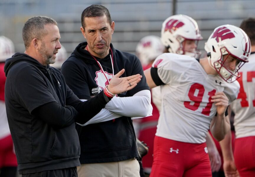 Wisconsin Badgers football head coach Luke Fickell