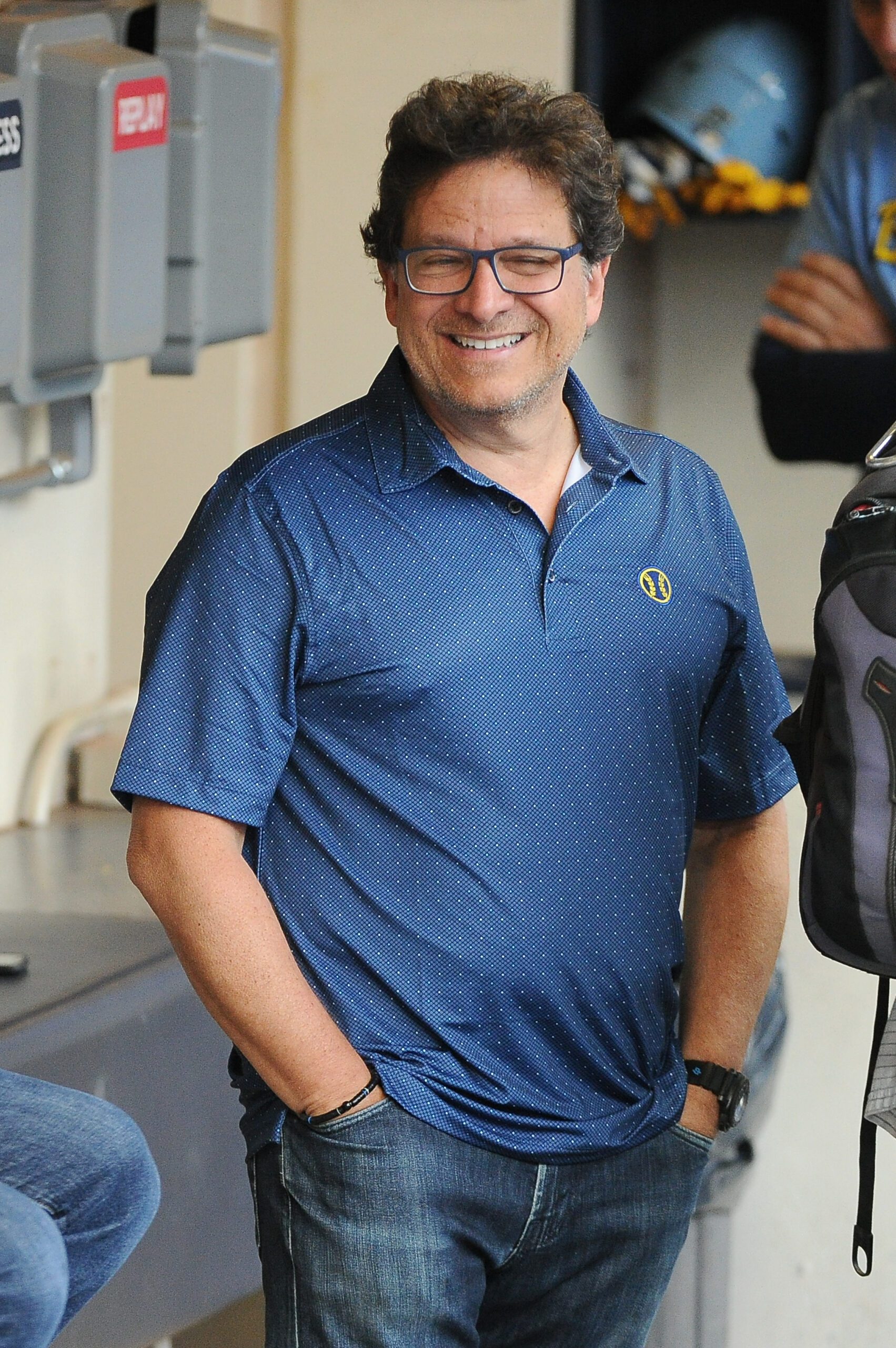 Sep 17, 2022; Milwaukee, Wisconsin, USA; Milwaukee Brewers Owner Mark Attanasio in the dugout before their game against the New York Yankees at American Family Field. Mandatory Credit: Michael McLoone-USA TODAY Sports