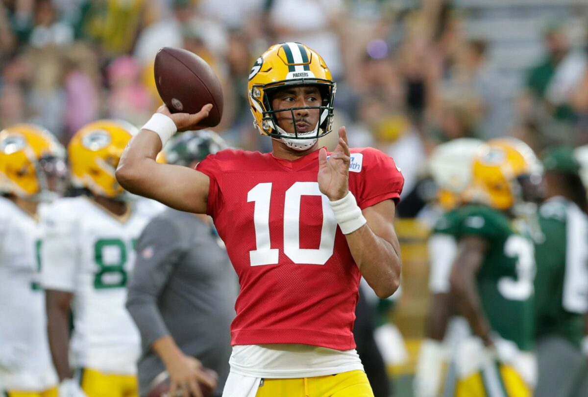 Green Bay Packers quarterback Jordan Love