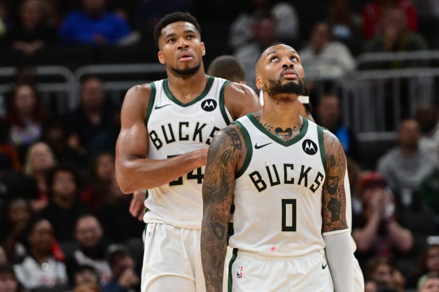 Damian Lillard, Giannis Antetokounmpo, Milwaukee Bucks