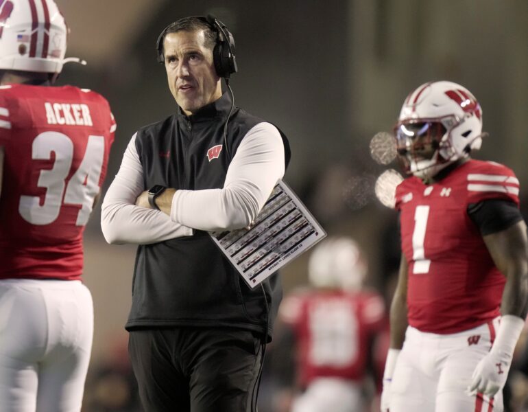 Wisconsin head coach Luke Fickell