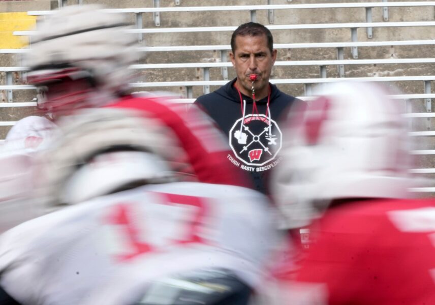 Wisconsin Badgers head coach Luke Fickell