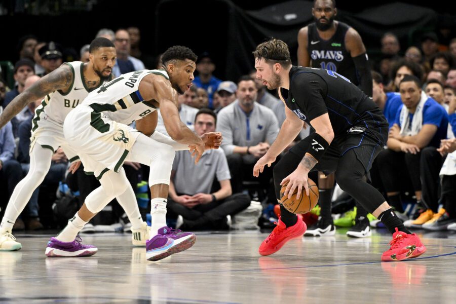 Milwaukee Bucks guard Damian Lillard, Luka Doncic