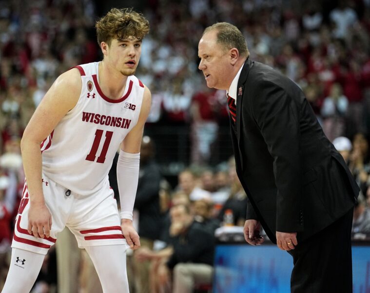 Wisconsin Badgers coach Greg Gard