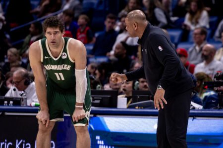 Doc Rivers, Brook Lopez, Milwaukee Bucks