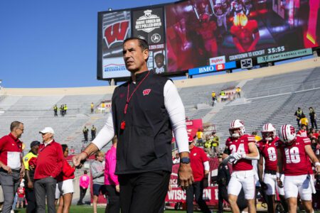 Wisconsin Badgers coach Luke Fickell