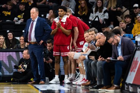 Wisconsin Badgers coach Greg Gard