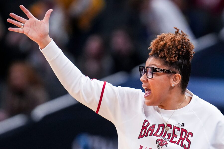 Wisconsin Badgers women's basketball coach Marisa Moseley