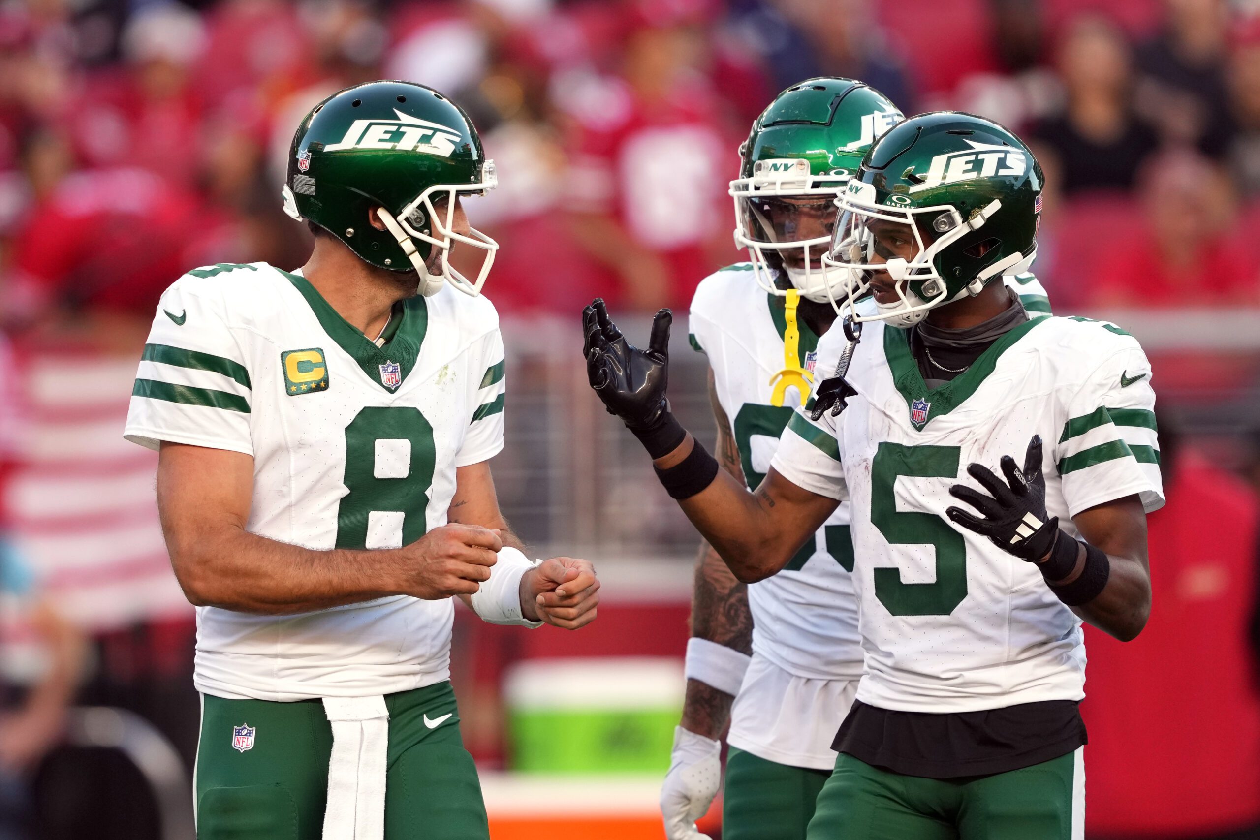 Aaron Rodgers, Garrett Wilson, New York Jets