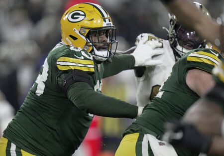 Green Bay Packers offensive tackle Rasheed Walker