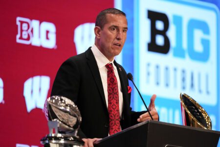 Wisconsin Badgers head coach Luke Fickell
