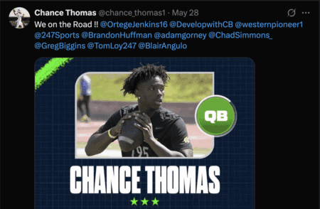 Wisconsin Badgers prospect Chance Thomas