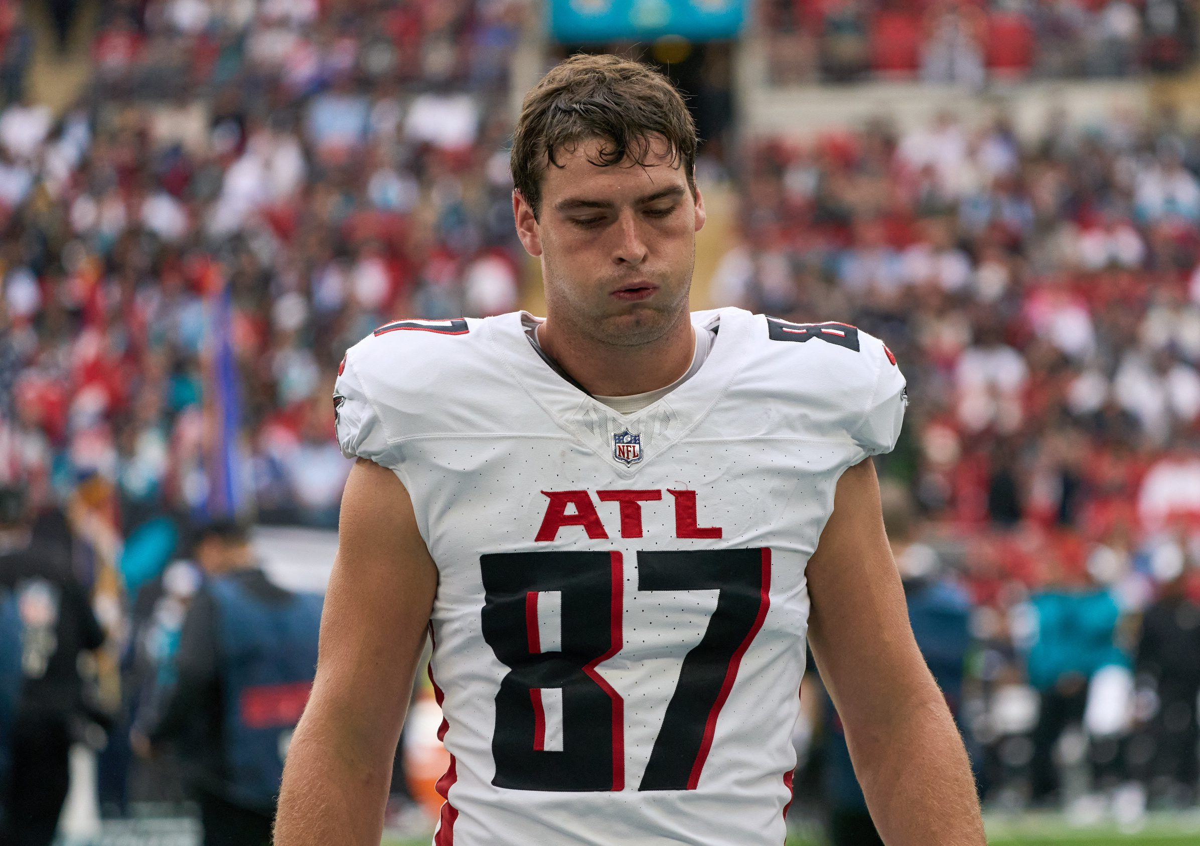 Atlanta Falcons tight end John FitzPatrick (87).