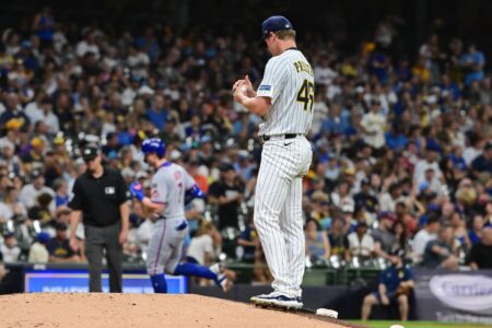 Milwaukee Brewers pitcher Quinn Priester