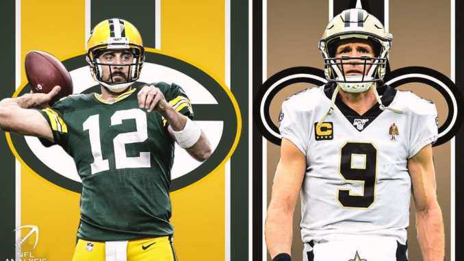 The Packers and Saints battled on Sunday Night