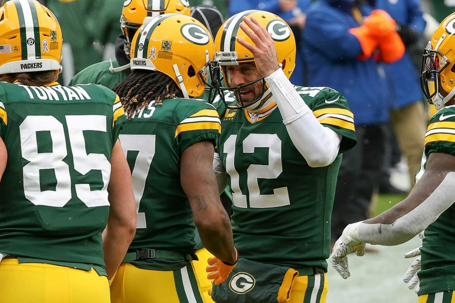 Davante Adams Aaron Rodgers Green Bay Packers scaled