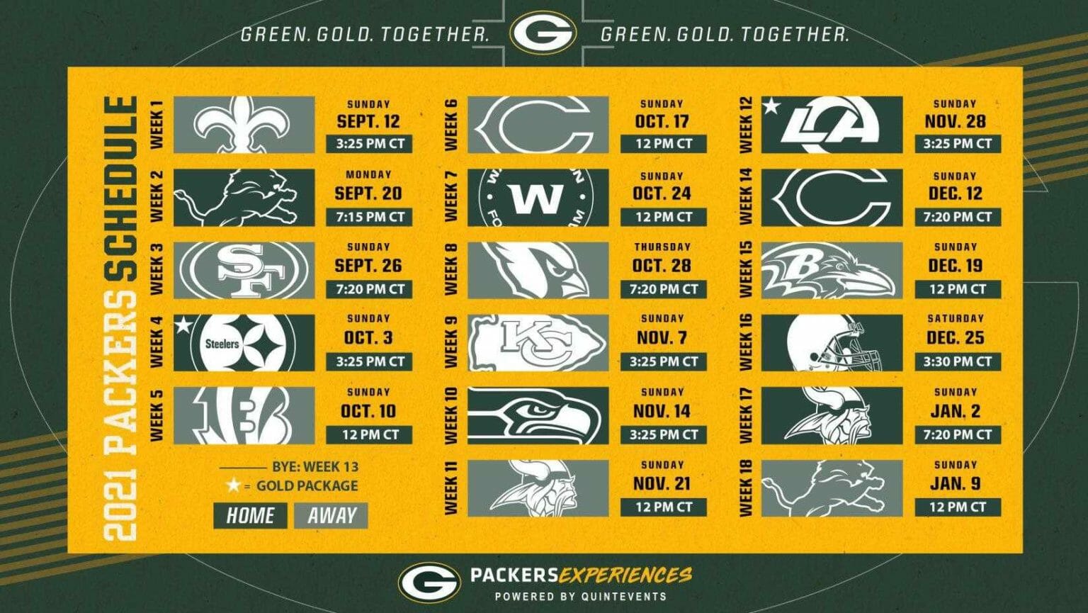 Printable 2022 Packers Schedule - Printable World Holiday