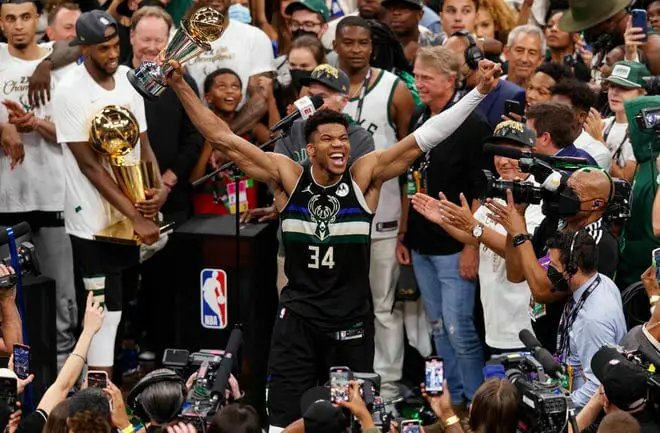 Giannis Antetokounmpo completes unlikely inspiring rise to NBA champ