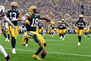 Randall Cobb catches his 2nd TD against the Steelers