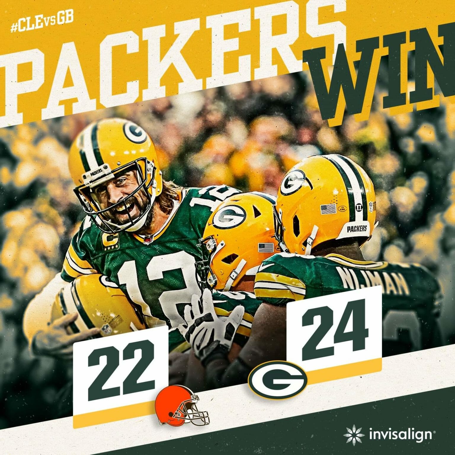 Packers Win Vs. Browns