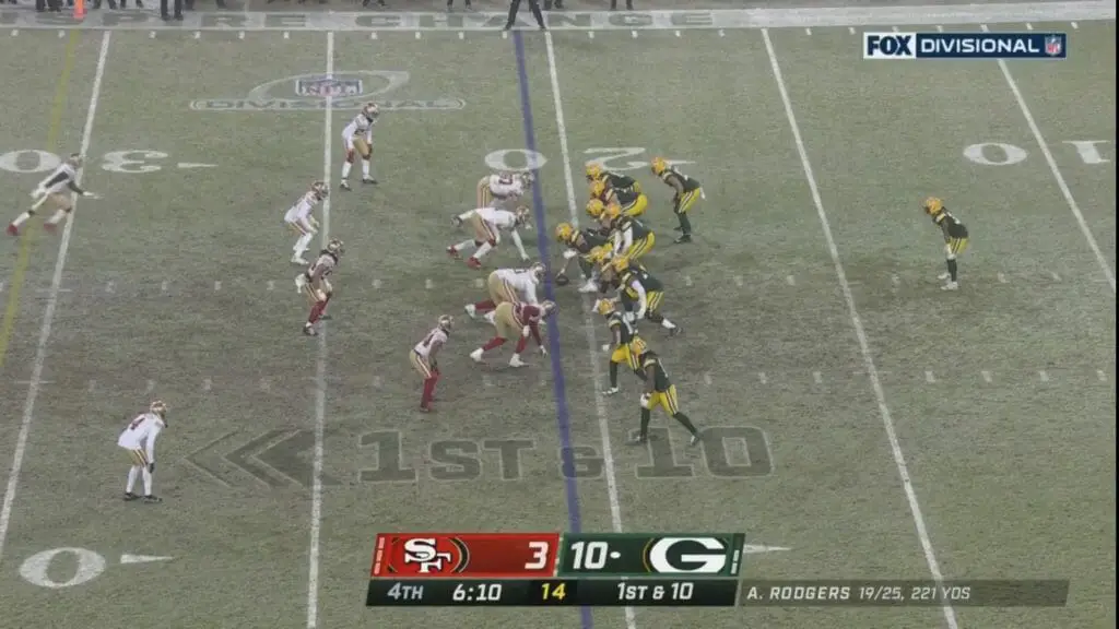 Packers QB Aaron Rodgers with a chance to ice the game