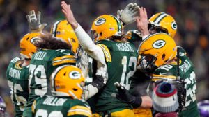 Rodgers and Packers celebrate
