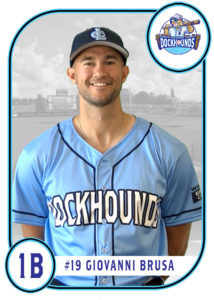 Gio Brusa Baseball Card from the 2022 Lake Country DockHounds
