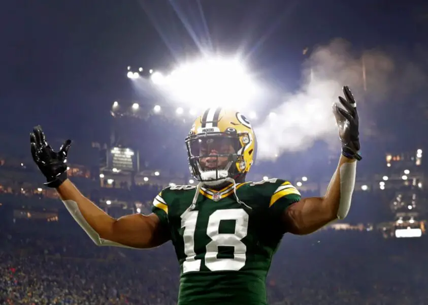 Green Bay Packers wide receiver Randall Cobb (18) prepares before the Packers host the Detroit Lions on Sunday, January, 8, 2023 at Lambeau Field in Green Bay, Wis. Wm. Glasheen USA TODAY NETWORK-Wisconsin Apc Packers Vs Lions 4144 010823 Wag
