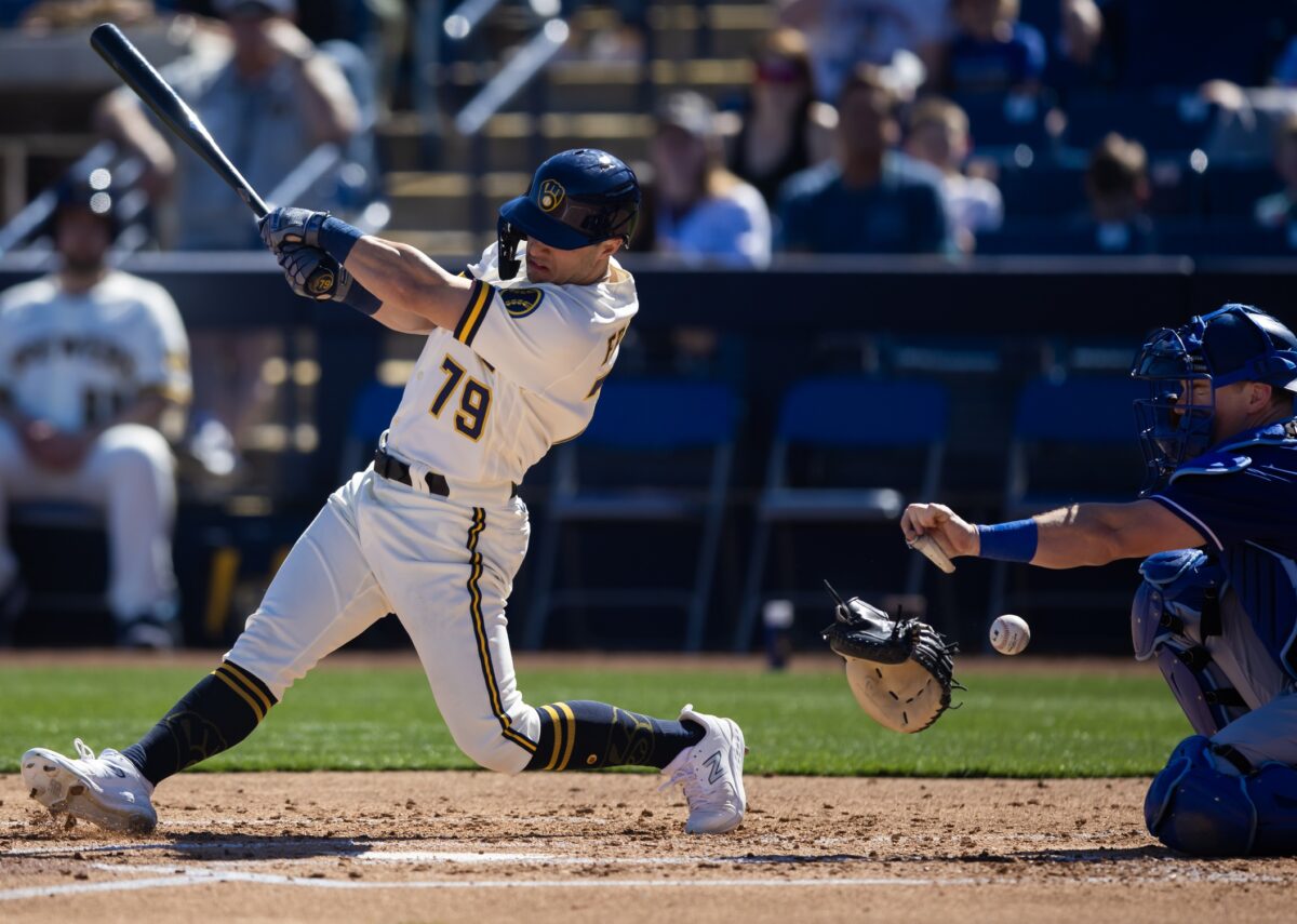 Milwaukee Brewers best pure hitting prospect Sal Frelick