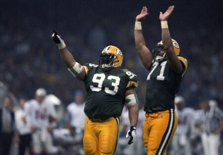 Green Bay Packers legends Gilbert Brown and Santana Dotson