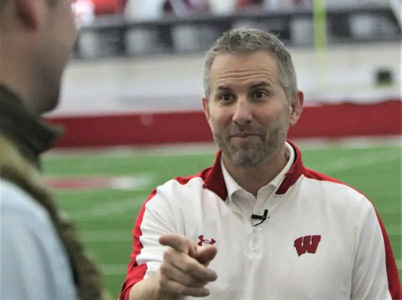 Wisconsin football defensive coordinator Mike Tressel