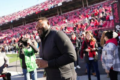 Orlando Pace, the father of Wisconsin Badgers recruit Landon Pace