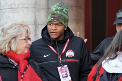 Landon Pace during a visit to Ohio State