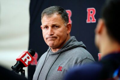 Wisconsin Badgers conference rival Rutgers head coach Greg Schiano