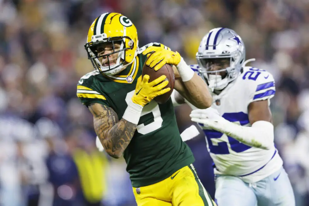 2022 NFL draft: Green Bay Packers draft big WR Christian Watson after trade  with Vikings 