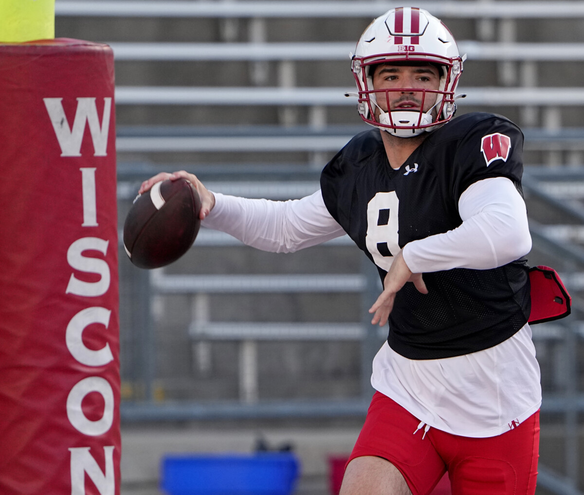 Wisconsin Badgers Football is poised for success with QB Tanner Mordecai.