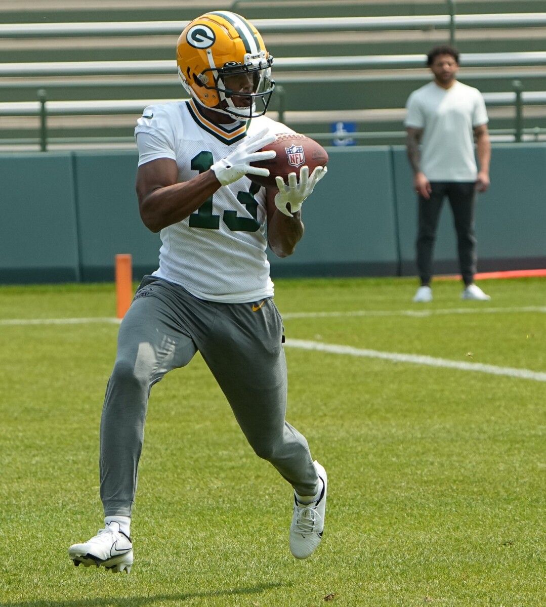 Green Bay Packers wide receiver Dontayvion Wicks