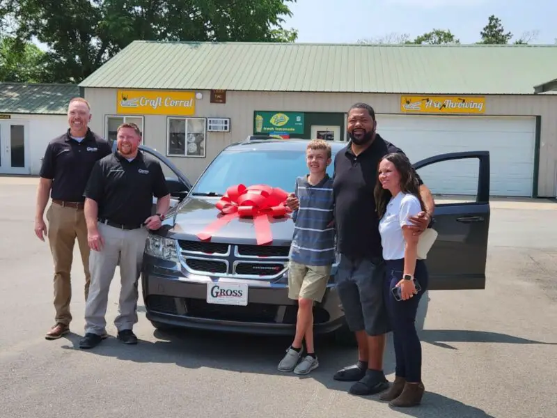 Gilbert Brown and the Gilbert Brown Foundation gifted a car to Caden Dahl