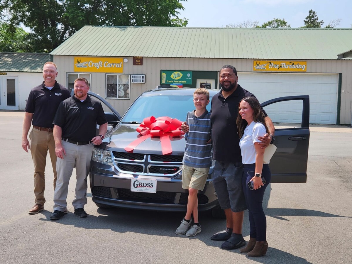 Gilbert Brown and the Gilbert Brown Foundation gifted a car to Caden Dahl