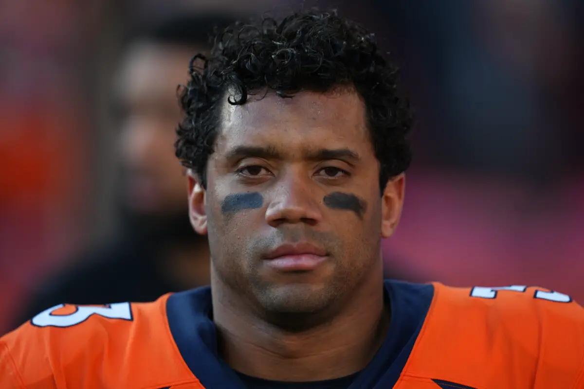 Russell Wilson staring into the camera