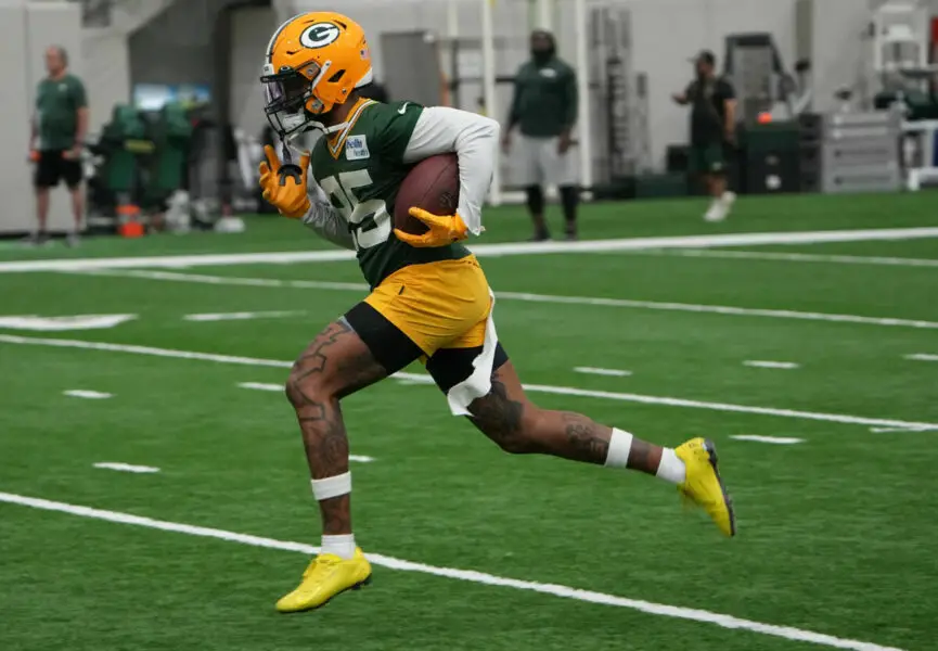 Green Bay Packers All-Pro kick returner Keisean Nixon practiced with the offense today