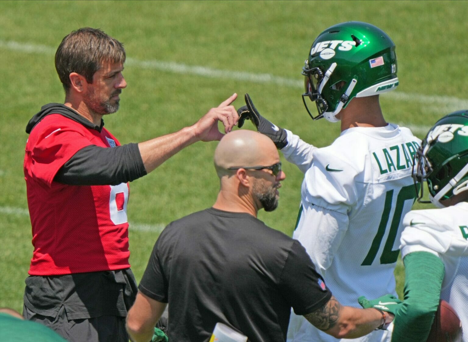 Former Green Bay Packers Aaron Rodgers and Allen Lazard