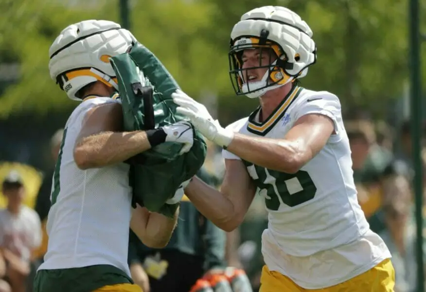 Green Bay Packers tight end Luke Musgrave