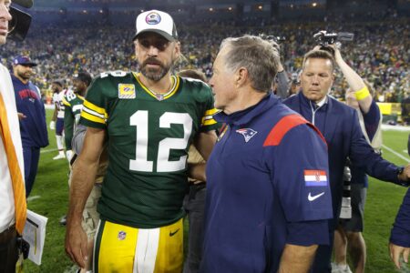 Bill Belichick denies talking to the Green Bay Packers about a trade for Aaron Rodgers