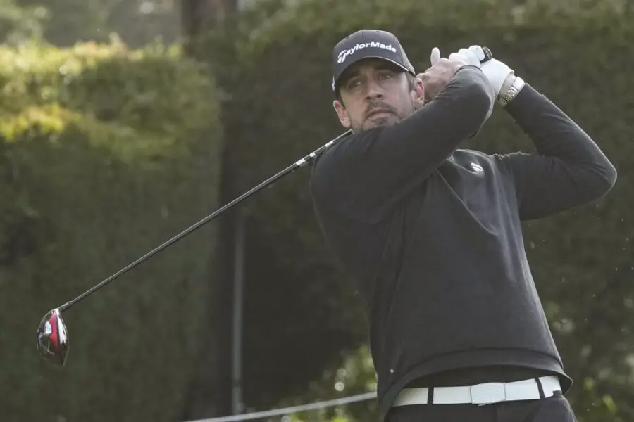 Aaron Rodgers is being accused of cheating at the Pebble Beach Pro-Am