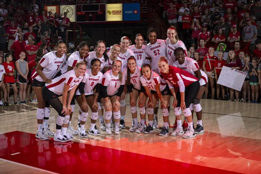 Wisconsin Badgers Volleyball set to take on Arizona University.